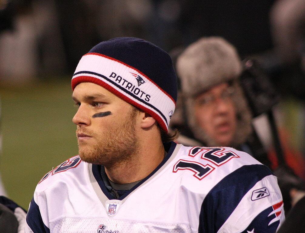Tom Brady leaving the field