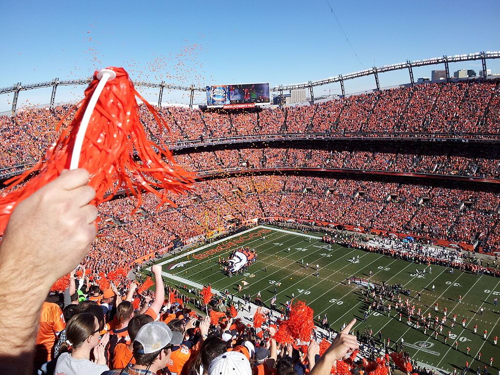 Mile High Stadium in Denver
