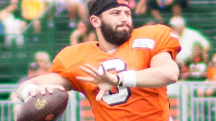 Baker Mayfield during 2018 training camp