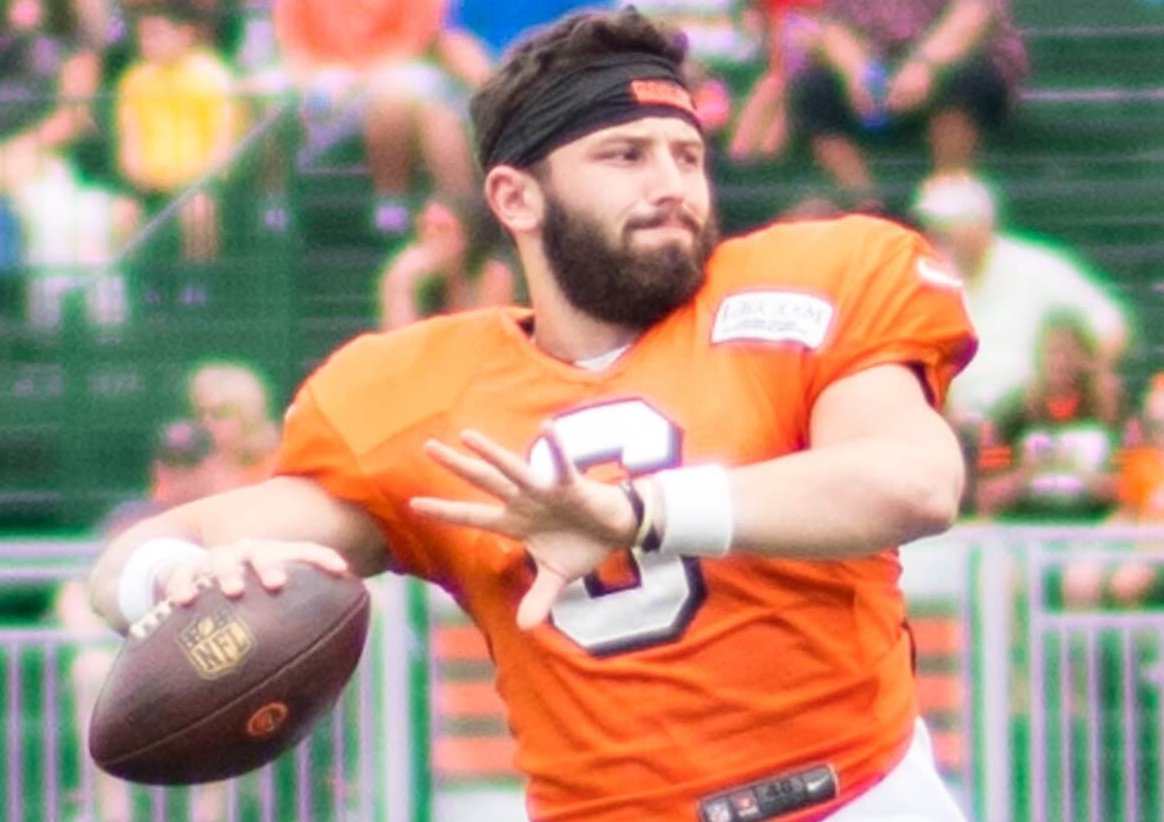 Baker Mayfield during 2018 training camp