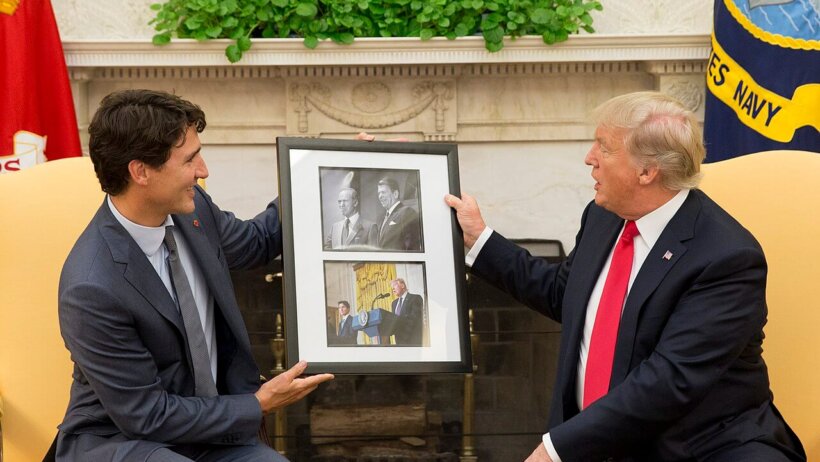 Donald Trump and Justin Trudeau