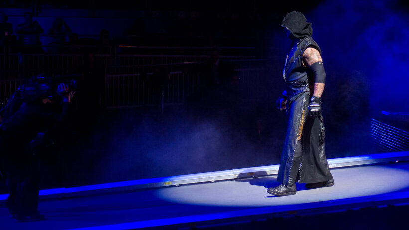 The Undertaker prepares to enter the ring