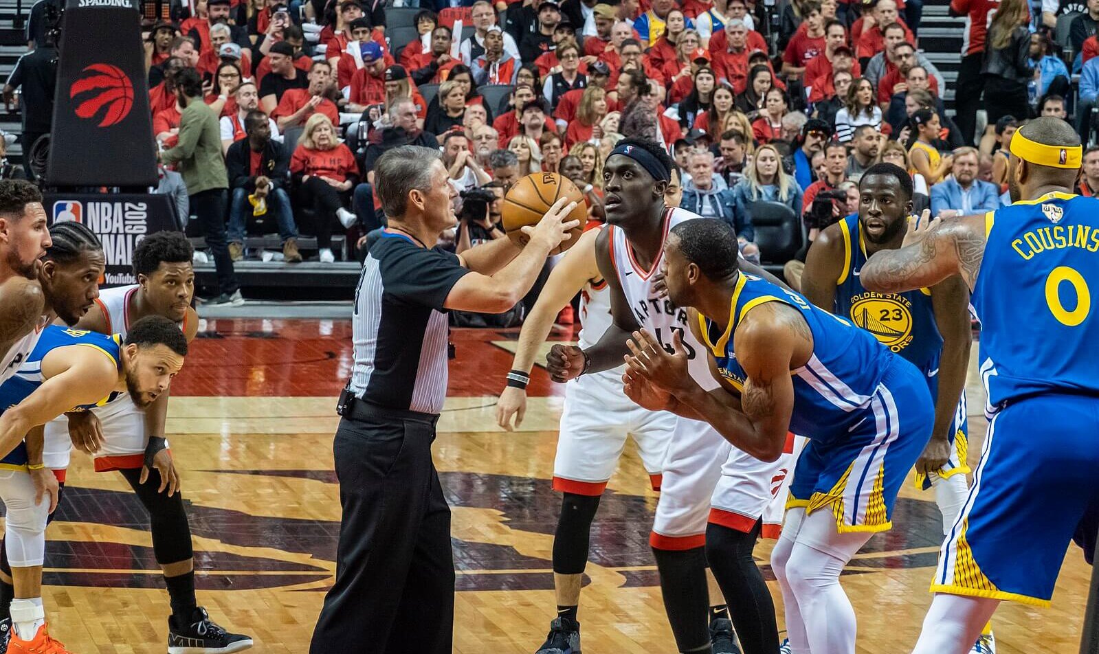 Siakam at the jump ball