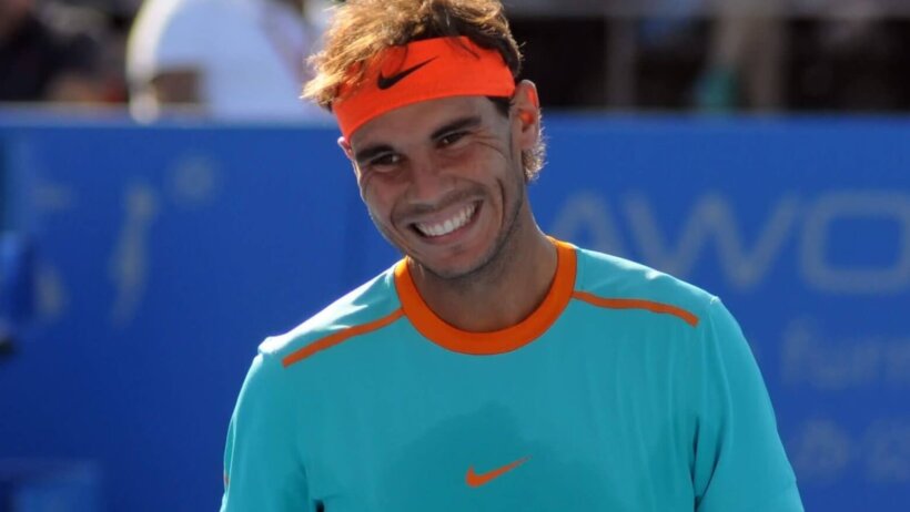 A smiling Rafael Nadal