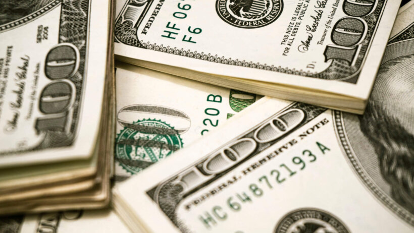A pile of money