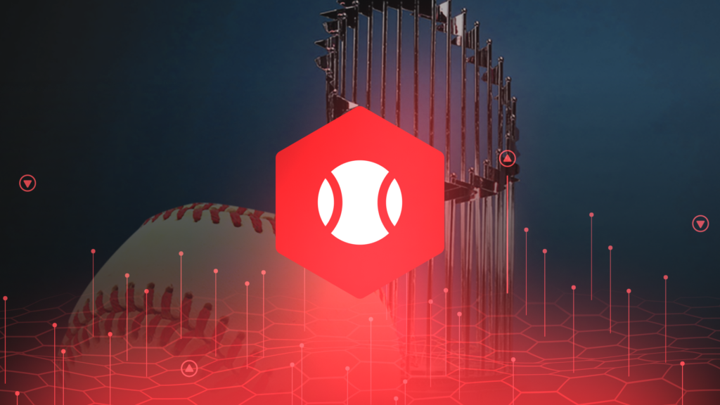 MLB World Series trophy and MLB icon