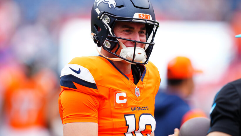 Denver Broncos quarterback Bo Nix