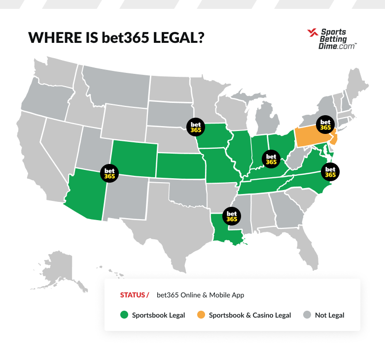 bet365 legal states map
