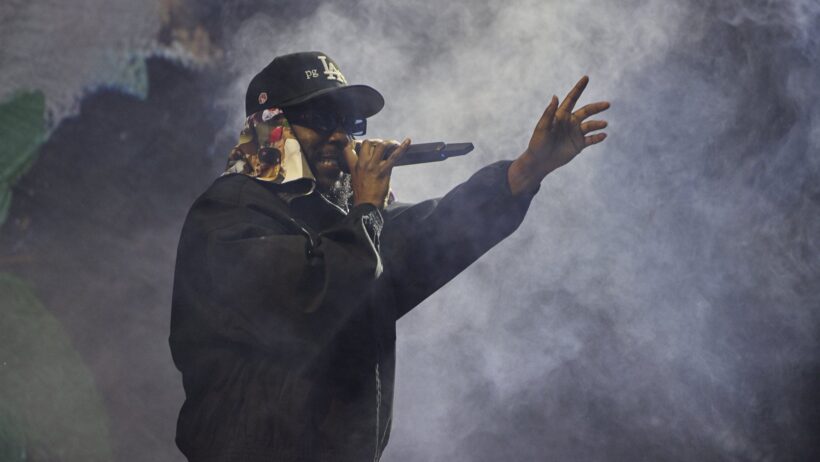 Kendrick Lamar performing at Austin City Limits in 2023
