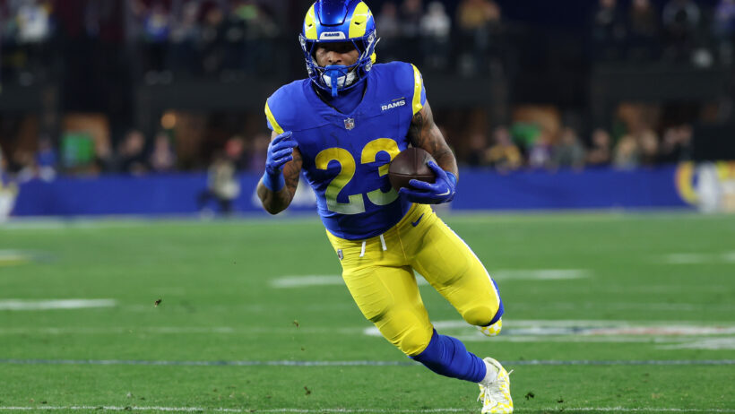 Kyren Williams rushes versus the Vikings.