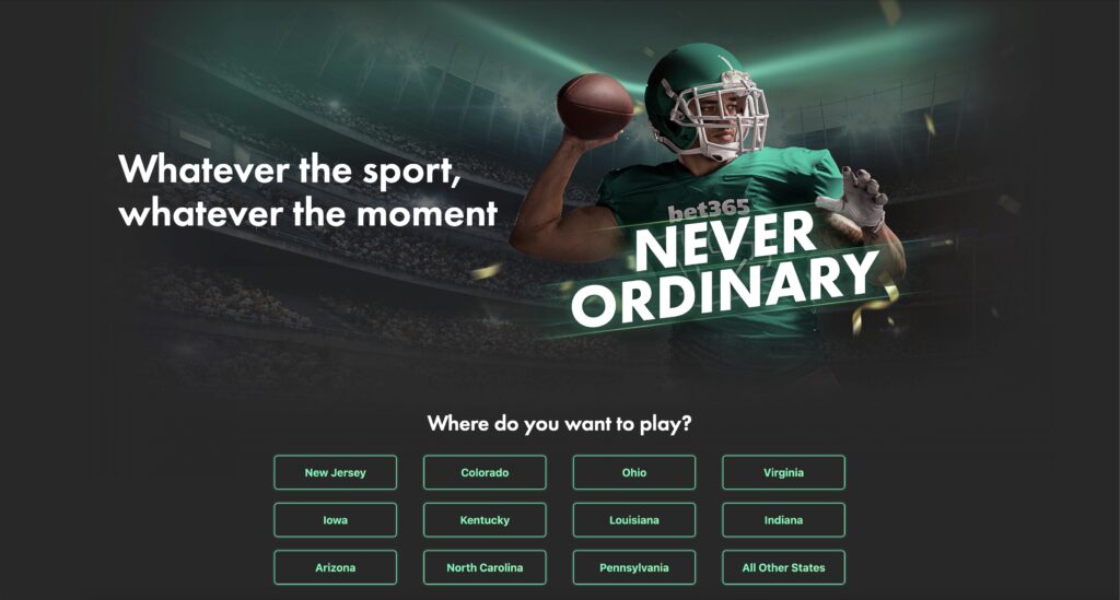 bet365 Available States