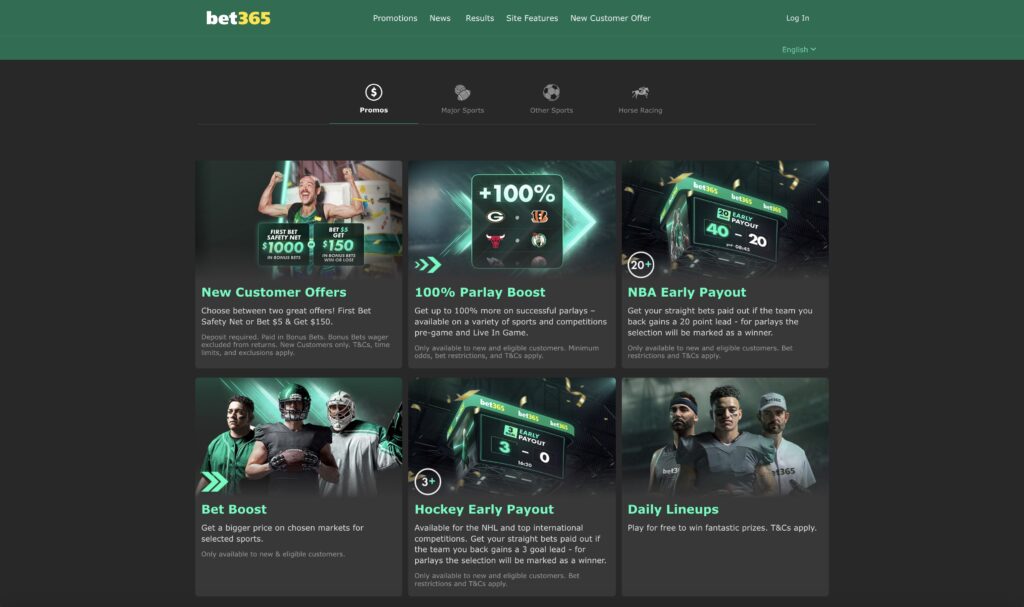 bet365 Promos and Bonuses