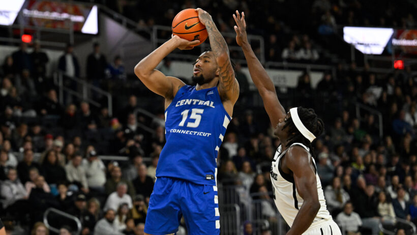 Jayden Brown shoots jumper