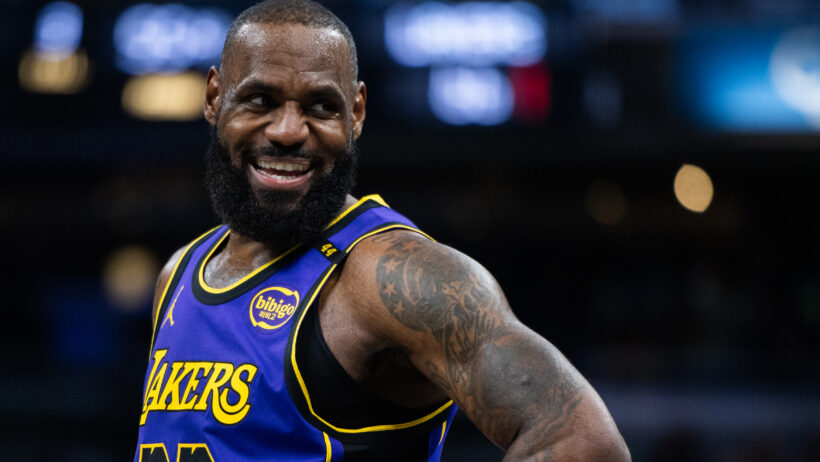 LeBron James smiling