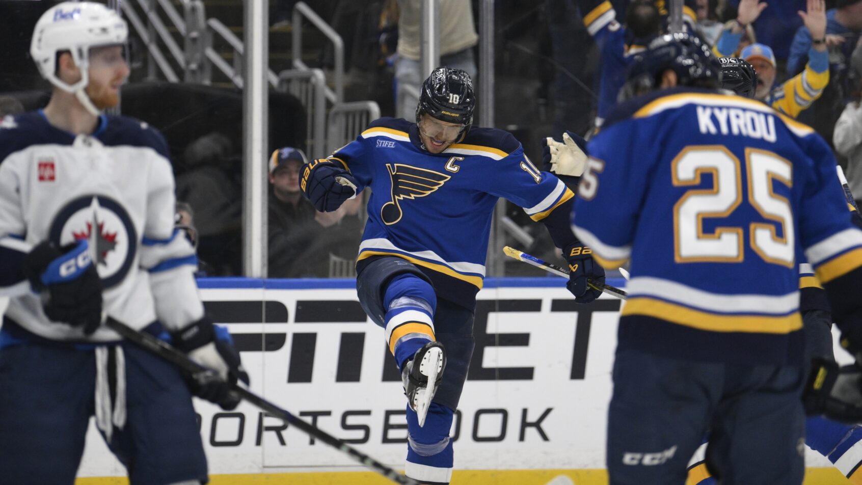st louis blue vs. winnipeg jets game 5 missouri sports betting