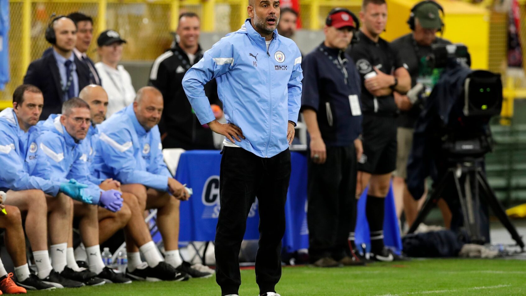 Pep Guardiola eyes an FA Cup crown as Man City faces Crystal Palace on Saturday from London, England. Our Man City vs. Crystal Palace picks are below.