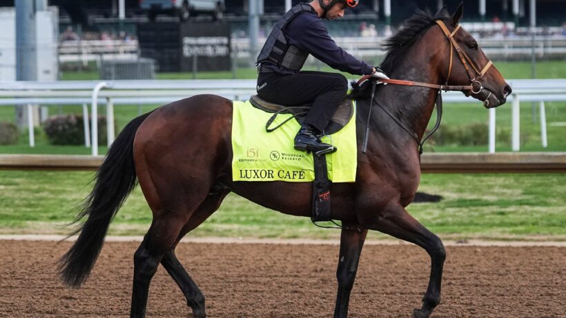 Luxor Cafe during morning warmups at Churchill Downs