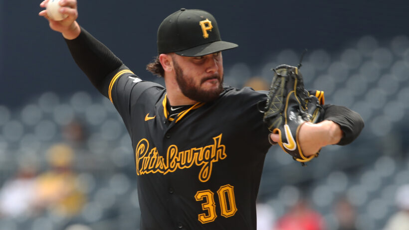 Paul Skenes delivers a pitch for the Pirates.