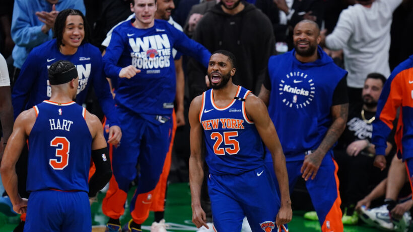 Mikal Bridges pumped reaction