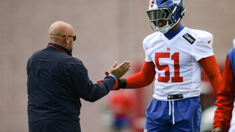Giants new pass rusher Abdul Carter and rookie mini-camp.