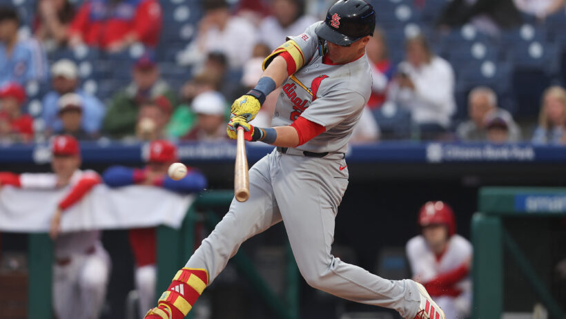 Lars Nootbaar getting a hit vs the Phillies