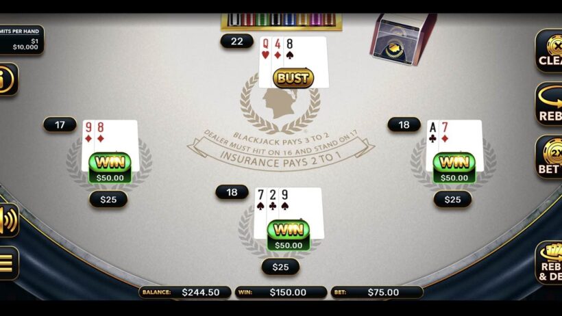 caesars-online-casino-nj-Multihand Blackjack Surrender
