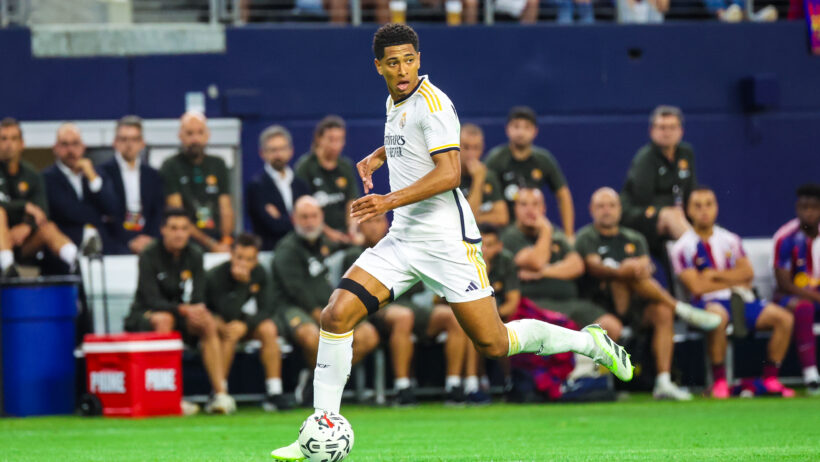 Jude Bellingham on a run vs FC Barcelona.