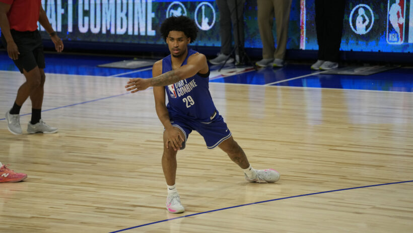 Dylan Harper at the 2025 NBA Draft Combine