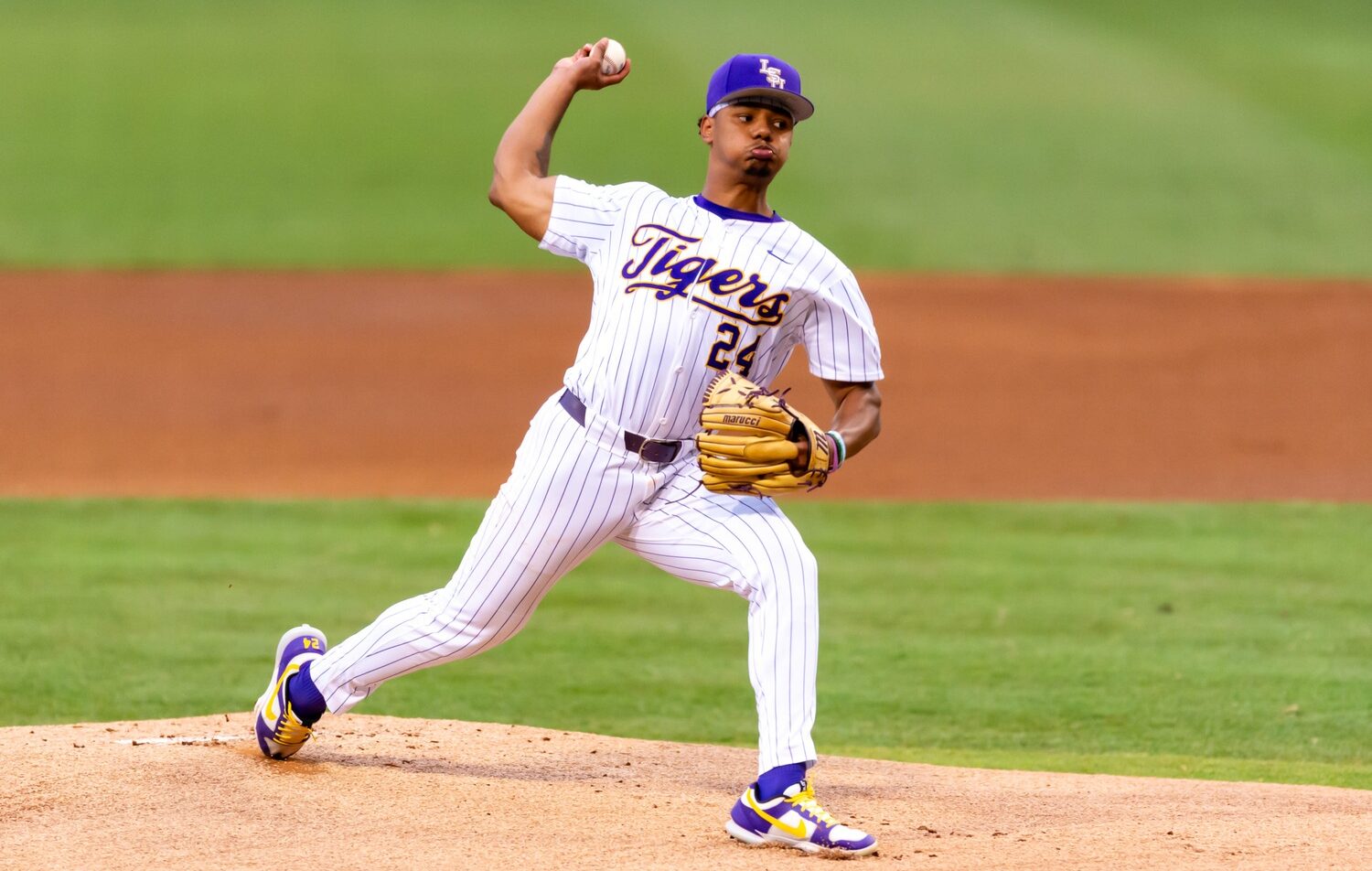 Anthony Eyanson of LSU takes on UCLA this Monday night with a chance to stay in the Winner's Bracket of the Men's College World Series.