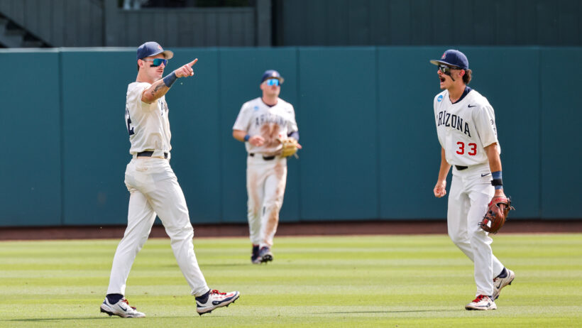 Arizona Wildcats players celebrate