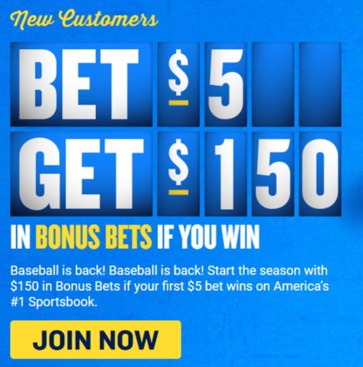 fanduel bet 5 get 150