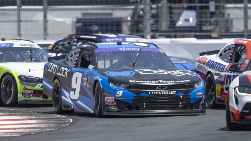 NASCAR driver Shane van Gisbergen races