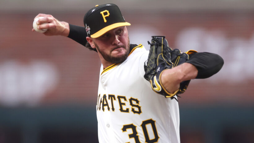 Paul Skenes pitching in the 2025 MLB All-Star Game