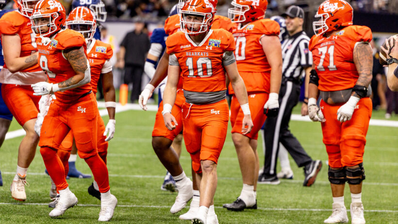 Hunter Watson celebrates a TD in the New Orleans Bowl.