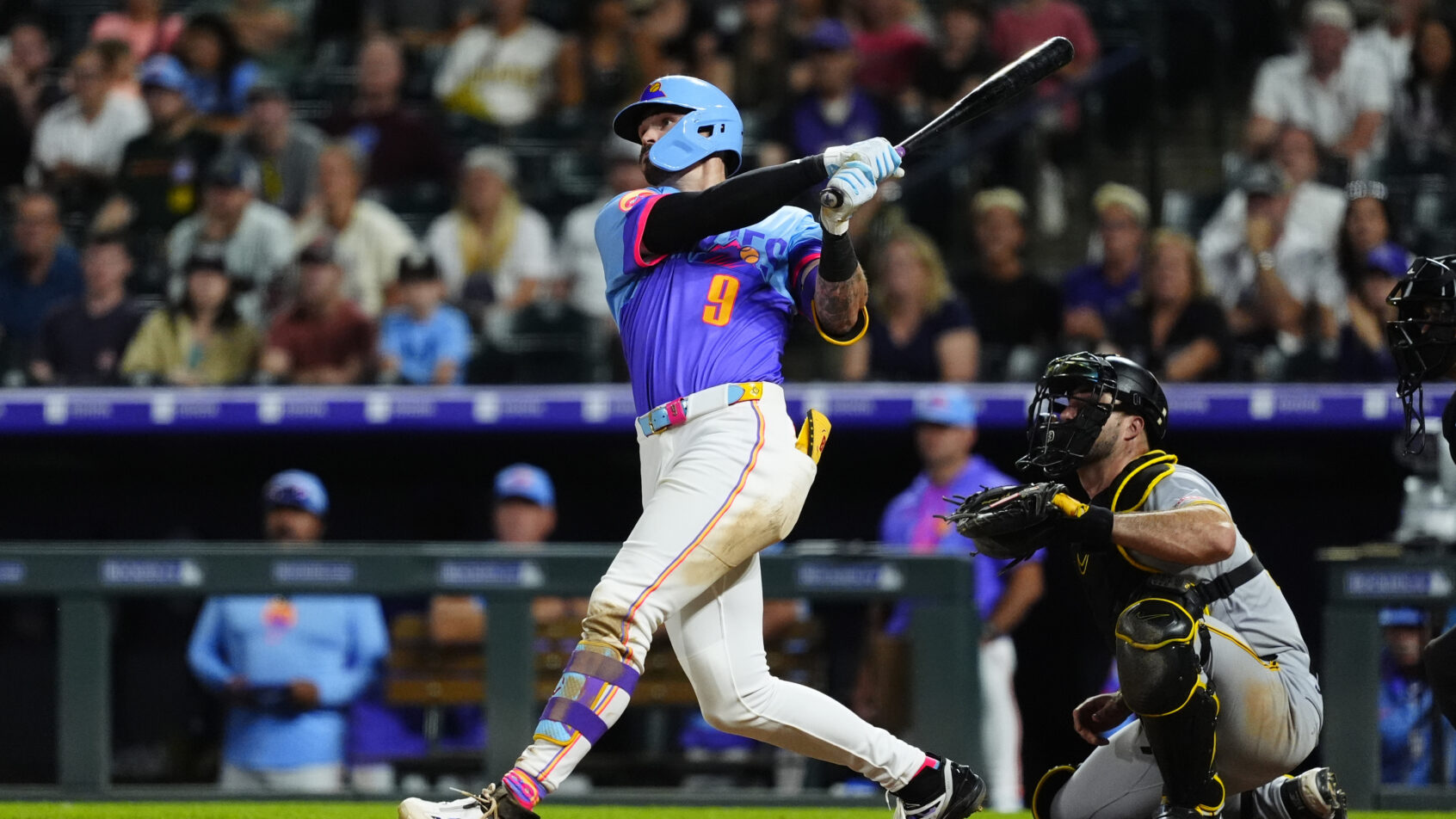 Brenton Doyle hitting a walk off home run