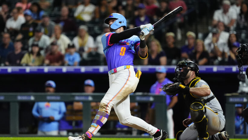 Brenton Doyle hitting a walk off home run