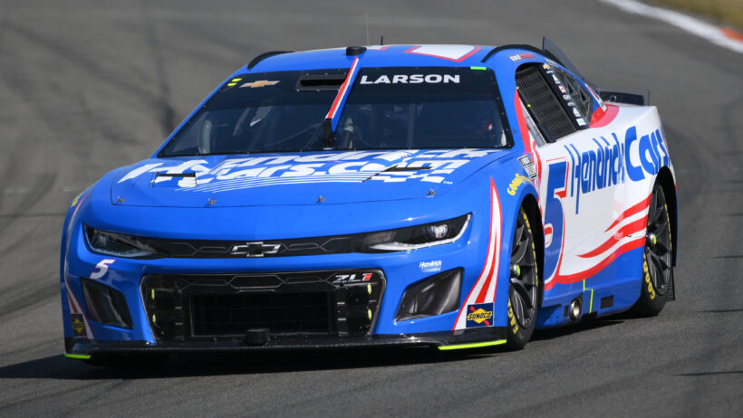 Kyle Larson on track at Watkins Glen (2025).