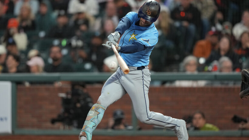Brandon Lowe hits an RBI