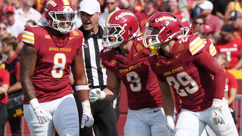 Iowa State Cyclones' defensive line Vontroy Malone