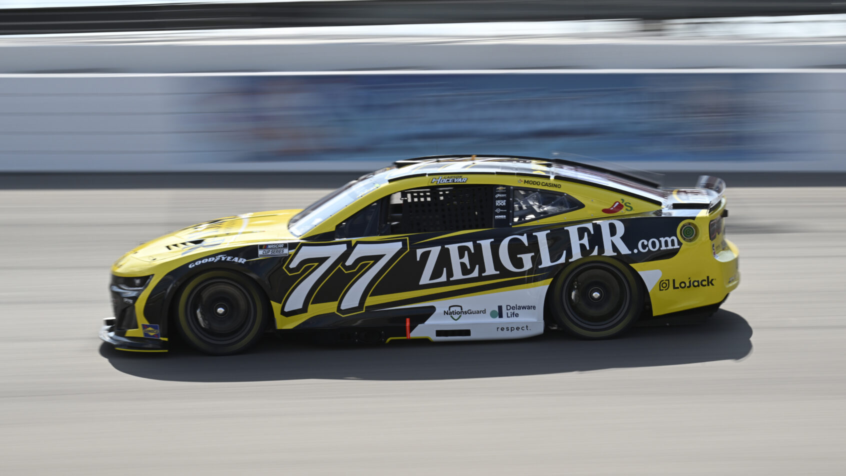 Carson Hocevar on track at Gateway (2025).