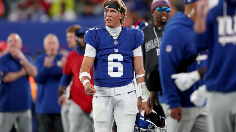 Jaxson Dart is set to make his first start for the Giants in NFL Week 4.