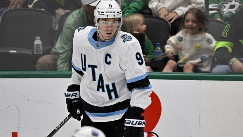 Clayton Keller and the Utah Mammoth entertain the San Jose Sharks on Friday night.