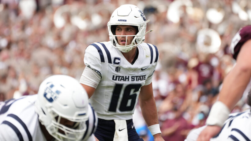 Bryson Barnes waiting for snap in the shotgun