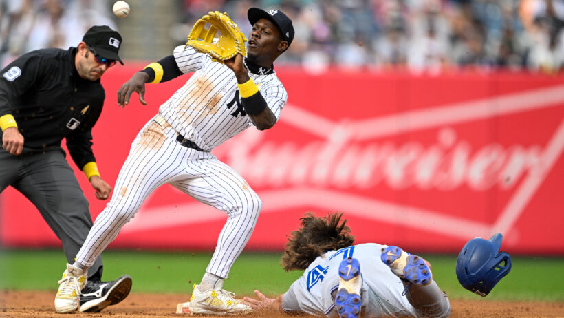 Toronto Blue Jays third baseman Addison Barger sliding into second base