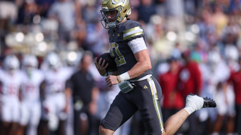 Haynes King breaks a long run versus Temple.