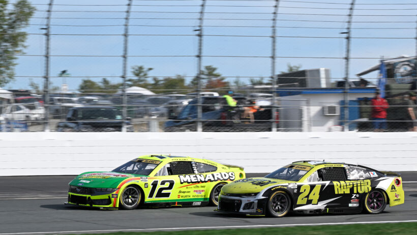 William Byron and Ryan Blaney on track in New Hampshire (2025)
