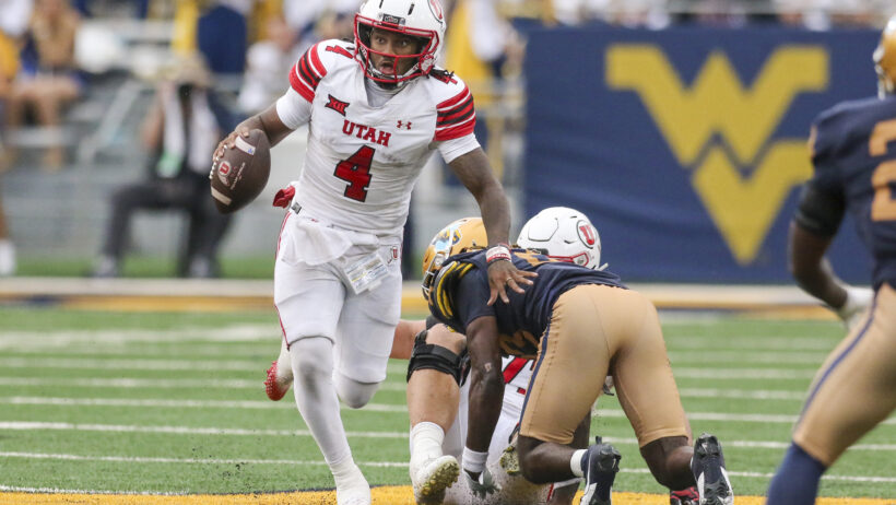 Devon Dampier scrambles out of the pocket versus West Virginia.