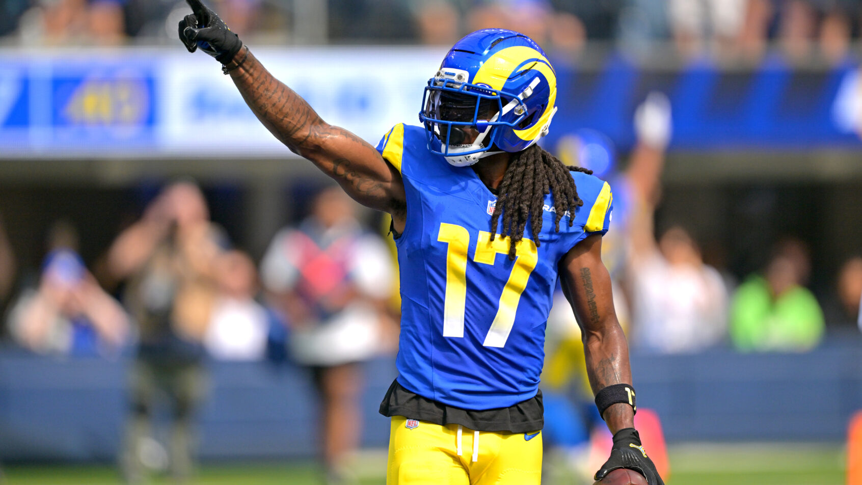 Davante Adams celebrates a touchdown versus the Colts.