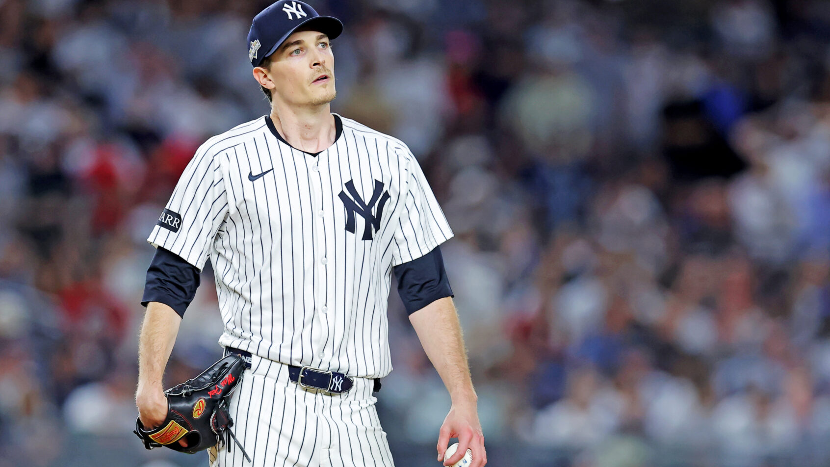 Max Fried on the mound versus the Red Sox in the Wild Card Round.