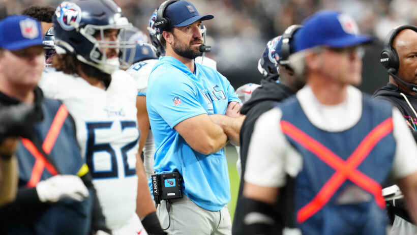 Tennessee Titans head coach Brian Callahan on the sideline